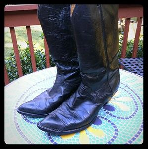 Tony Lama black western wear boots size 10